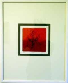 Yeachin Tsai, Summer, Intaglio with Chine Colle, 6" x 6", 2002