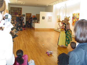 Performance at the opening reception: Ramayana duet
