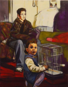 Nancy Soyer, Rania and Marad, Acrylic and Oil on Canvas, 20" x 16", 2003