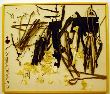 Yan Kong, Sea Weed Painting 1, Sea weeds, dried bamboo tender shoots