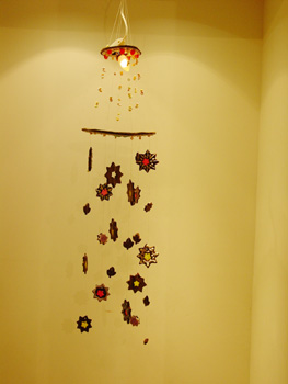Aimee Margolis, Light Bite Chandelier, Organic ginger spice cookies, stain glass sugar, sugar frosting and licorice